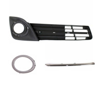 Решітка переднього бампера права Toyota Camry XV50 11-14 SE USA (Тайвань) чорна  хром 5212706290