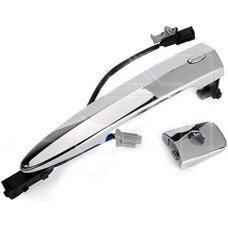 Ручка дверей передня ліва зовнішня хром Nissan Leaf 2010-2017 (Китай) смарт доступ, отвір під ключ