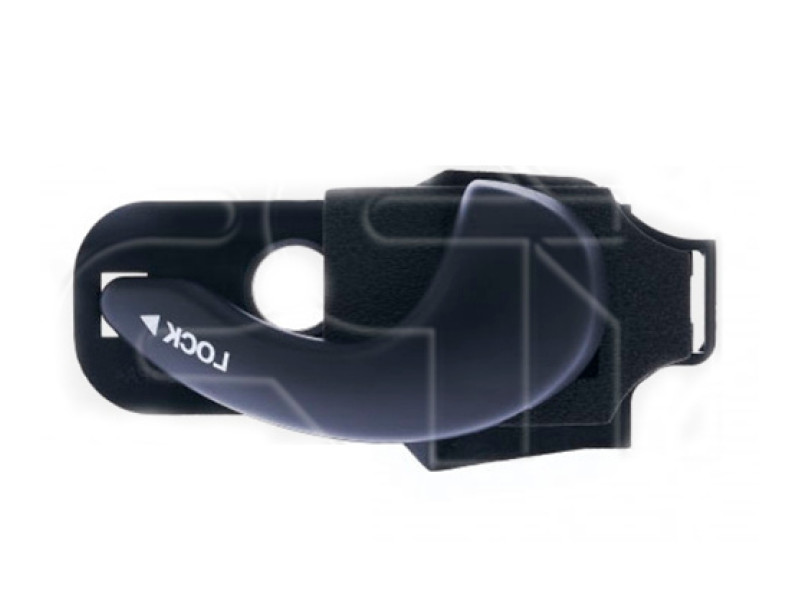 Ручка дверей передня права внутрішня Fiat Doblo 2000-2009 Китай чорна, овал