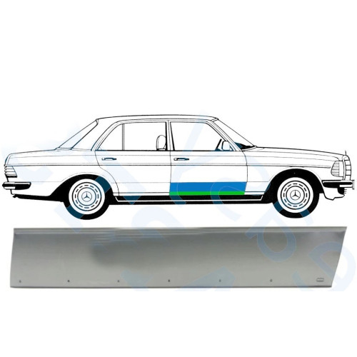 Ремчастина передньої правої двері Mercedes W123 76-85 (PL) 5278000102