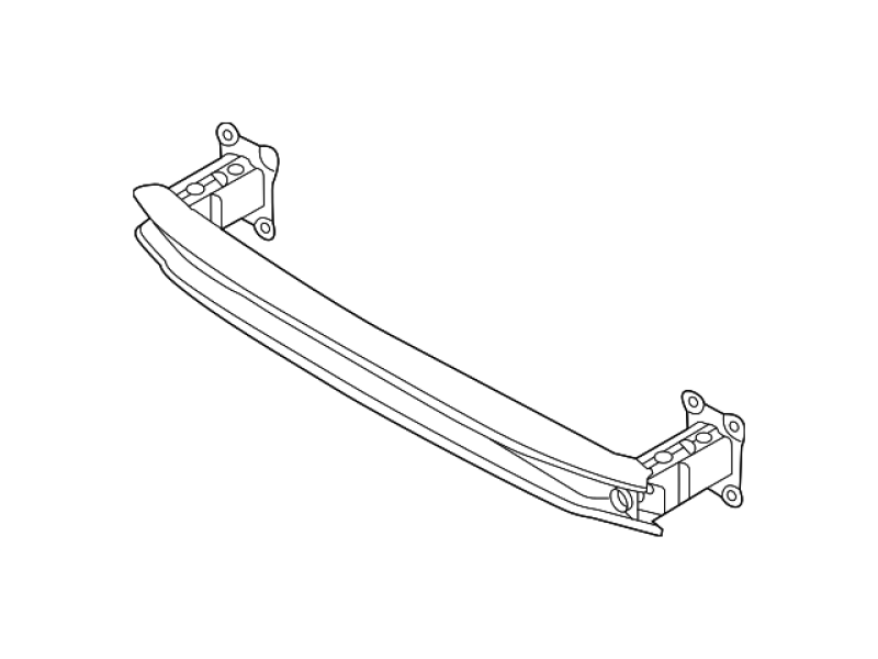 Підсилювач заднього бампера VW Jetta 7 18- (Тайвань) підсилювач 17A807305B