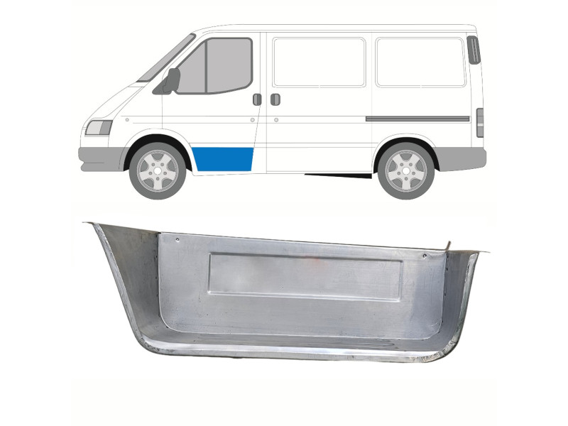 Сходинка передня ліва Ford Transit 86-00 (KK)