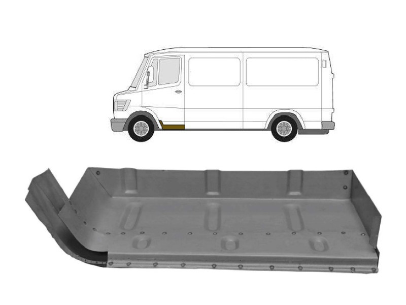 Сходинка передня ліва Mercedes T1 207-410 1977-1995 Польща 3545046-P