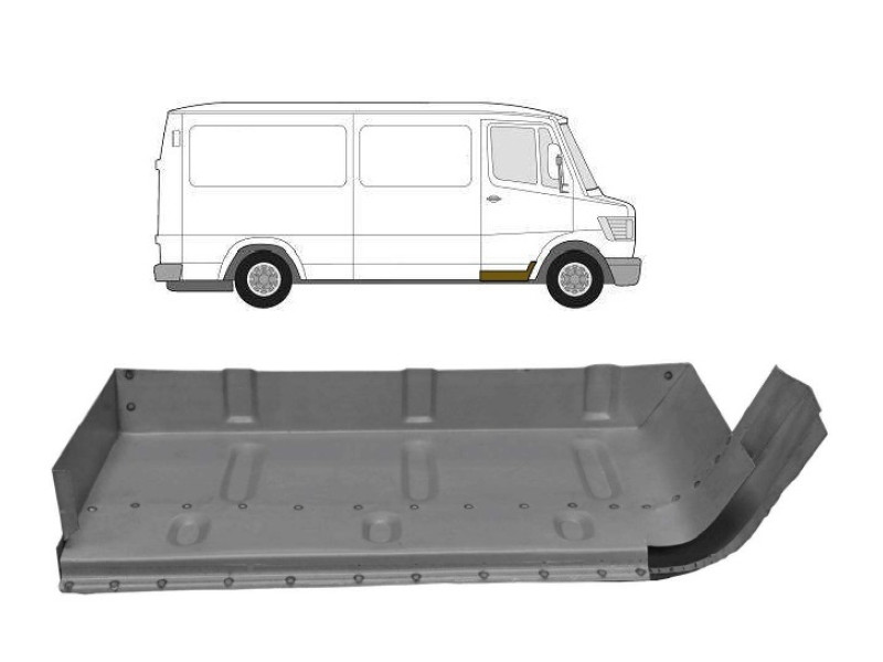 Сходинка передня права Mercedes T1 207-410 1977-1995 Польща 3545046-P