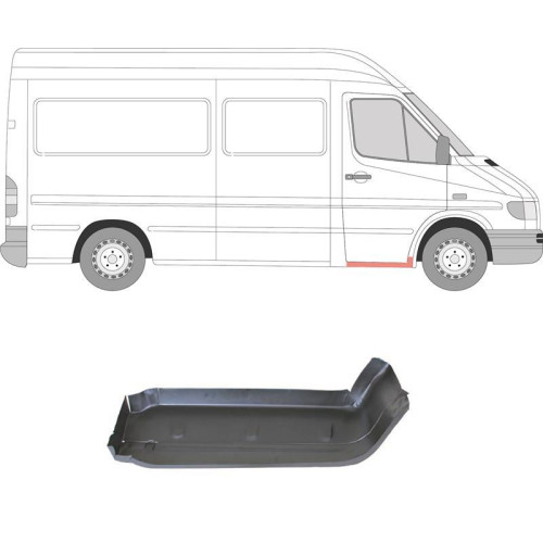 Сходинка права передня Mercedes Sprinter W901-W903 1995-2006 Klokkerholm