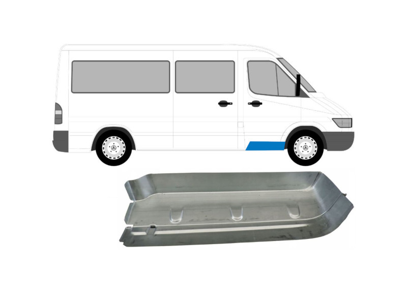 Сходинка права передня Mercedes Sprinter W901-W903 95-06 (PL)