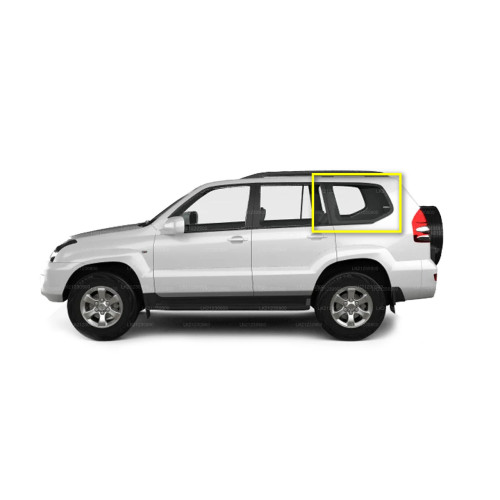 Скло заднє ліве кузовне Toyota Land Cruiser Prado 120 2003-2009 (XYG)