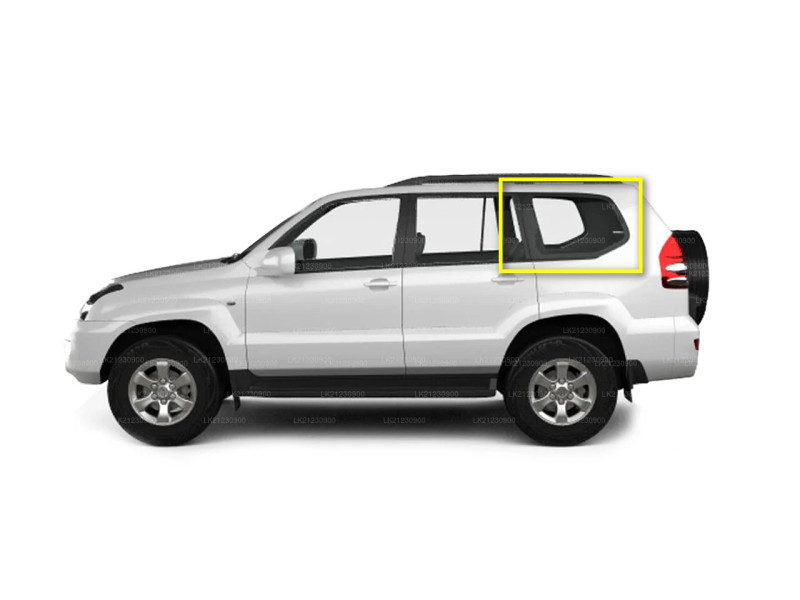 Скло заднє ліве кузовне Toyota Land Cruiser Prado 120 2003-2009 (XYG)