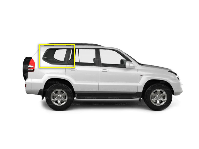 Скло заднє праве кузовне Toyota Land Cruiser Prado 120 2003-2009 (XYG)