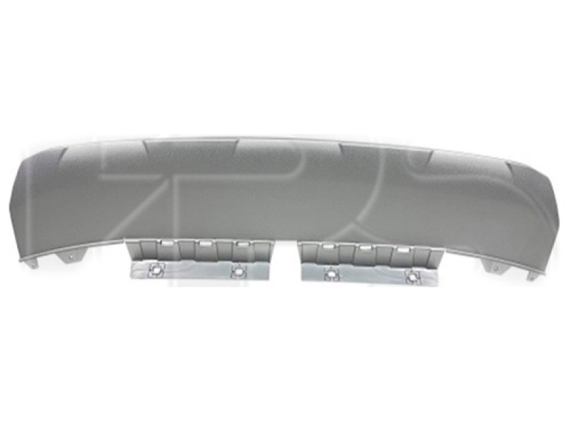 Спойлер переднього бампера Audi Q3 2018- (Тайвань) сірий металік