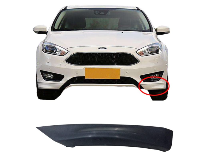 Спойлер переднього бампера лівий Ford Focus 3 2015-2018 Sport (Китай) FM5Z17626ABPTM