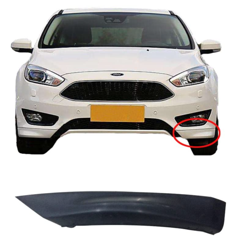 Спойлер бампера переднього лівий Ford Focus 3 2015-2018 Sport (Китай) FM5Z17626ABPTM