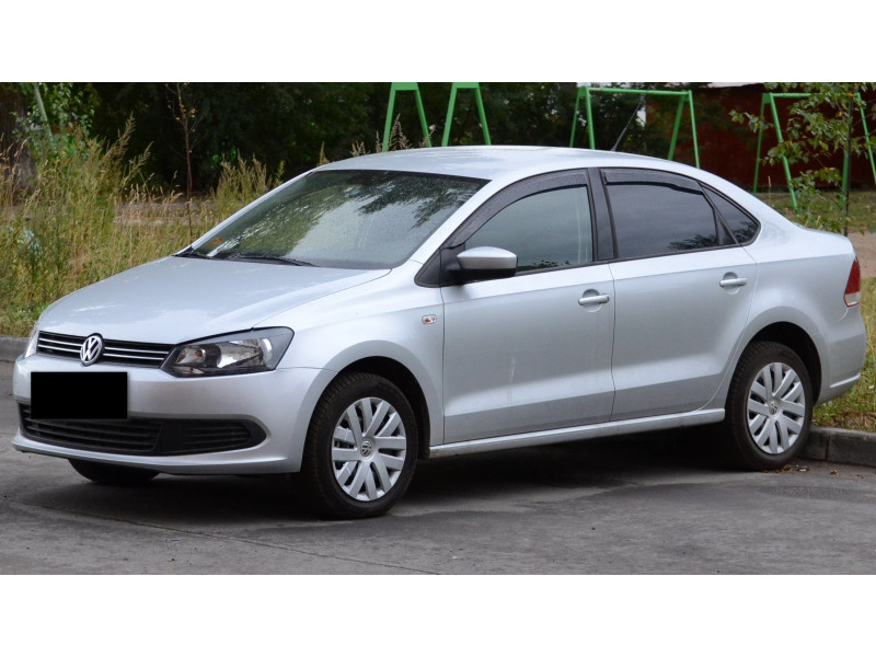Спойлер переднього бампера VW Polo Sedan 2009-2015 FPS 6RU8059159B9 
