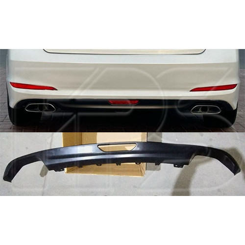 Спойлер заднього бампера Hyundai Sonata LF 2014-2017 (Тайвань) під два вихлопи 86612C2000
