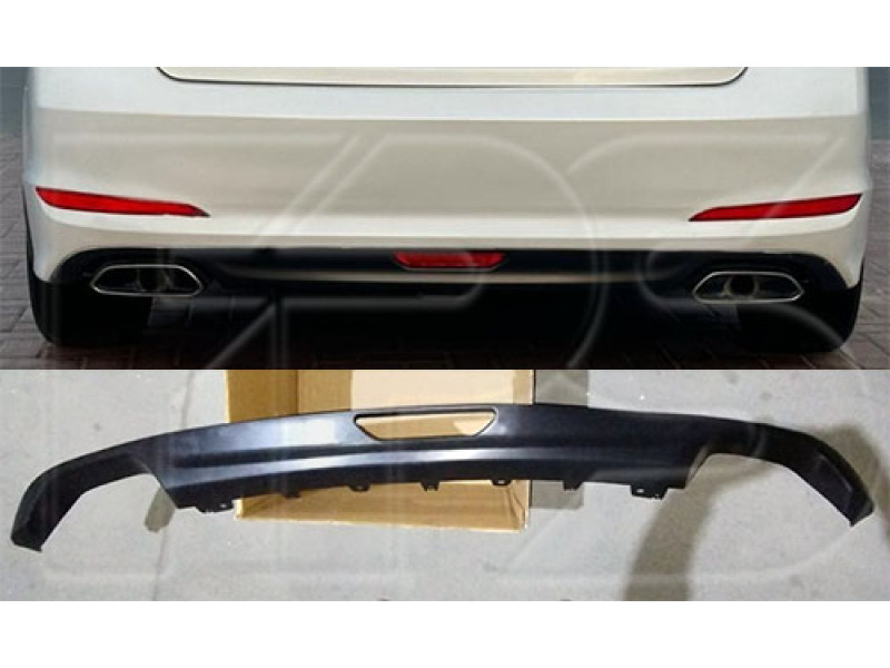 Спойлер заднього бампера Hyundai Sonata LF 14-17 (Тайвань) під два вихлопи 86612C2000