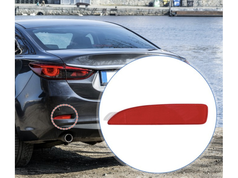 Відбивач задній в бампер лівий Mazda 6 GJ 2013-2018 (FPS) D350515M0C