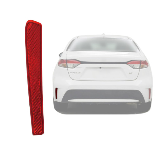 Відбивач заднього бампера лівий Toyota Corolla E21 2020-2023 (Китай) 8192002140