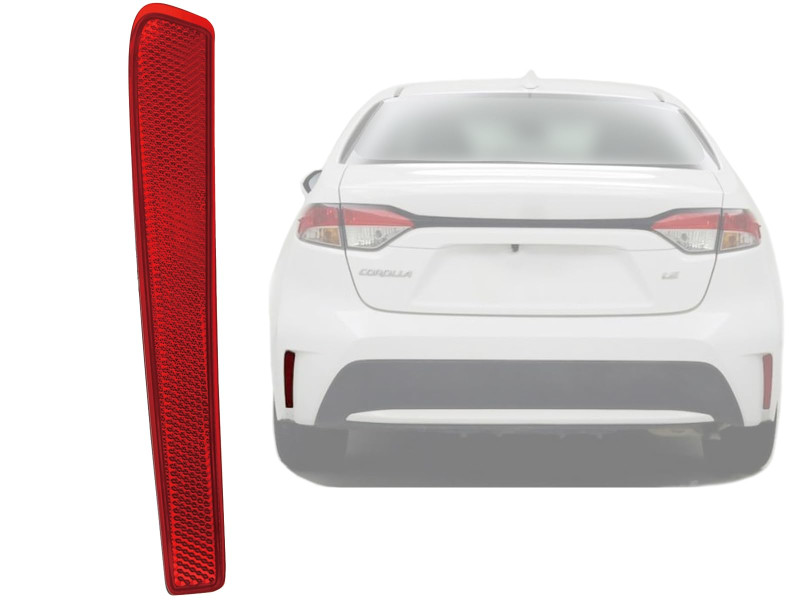 Відбивач заднього бампера лівий Toyota Corolla E21 2020-2023 (Китай) 8192002140