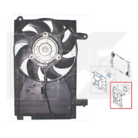 Вентилятор кондиціонера в зборі Chevrolet Aveo 2004-2006 SDN / HB (T200)
