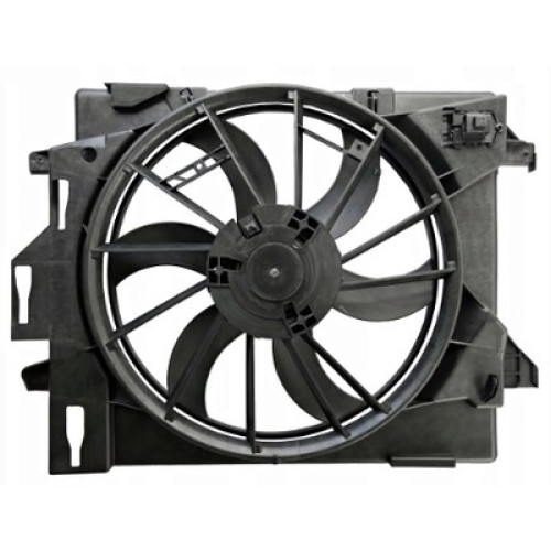 Вентилятор охолодження Dodge Grand Caravan, Chrysler Voyager, Town and Country 08- (Polcar) 04677766AB, 04677768AB