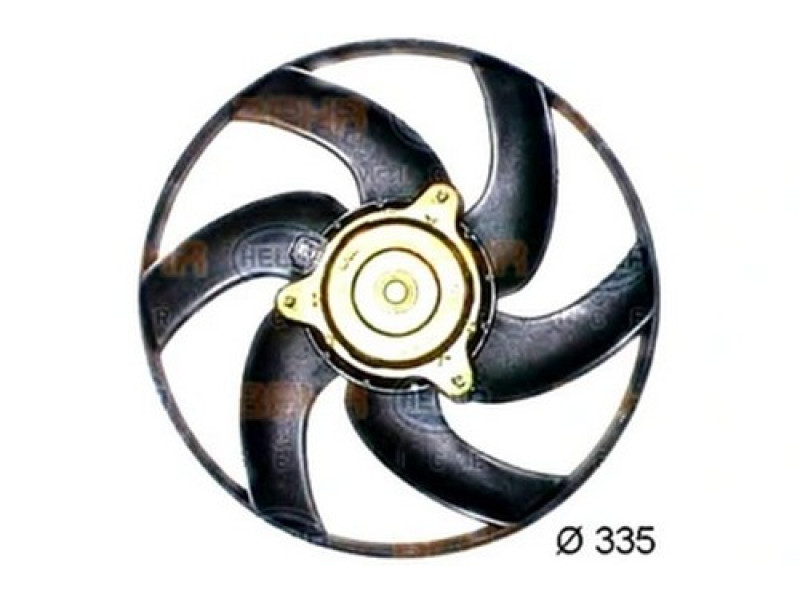 Вентилятор радіатора Citroen Berlingo, Peugeot Partner 97-07 (Китай) 1250F0