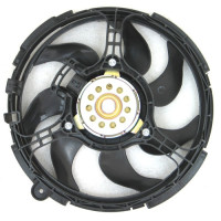 Вентилятор радіатора Fiat Doblo 01-04 (Китай) 7 лопастей, овальний розєм 46723518, 46797120, K46797120