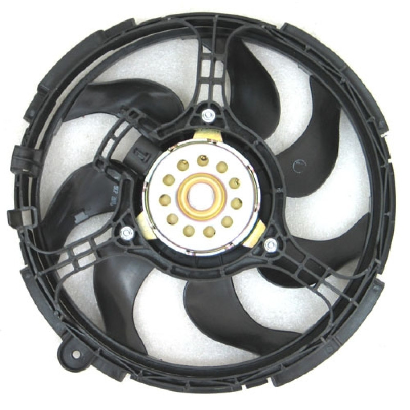 Вентилятор радіатора Fiat Doblo 01-04 (Китай) 7 лопастей, овальний розєм 46723518, 46797120, K46797120