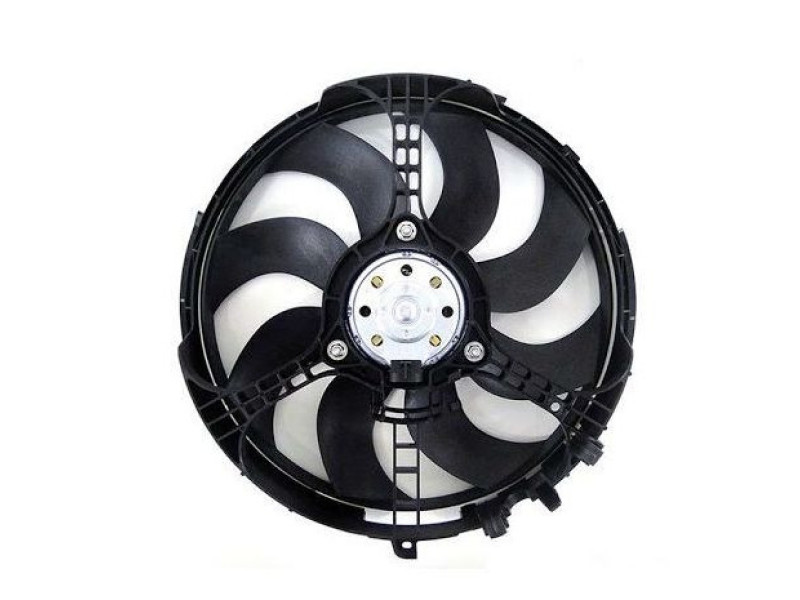 Вентилятор радіатора Fiat Doblo 01-04 (Китай) квадратний розєм 51729495