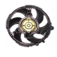 Вентилятор радіатора Fiat Doblo 01-04 (Китай) 6 лопастей, овальний розєм 46723519