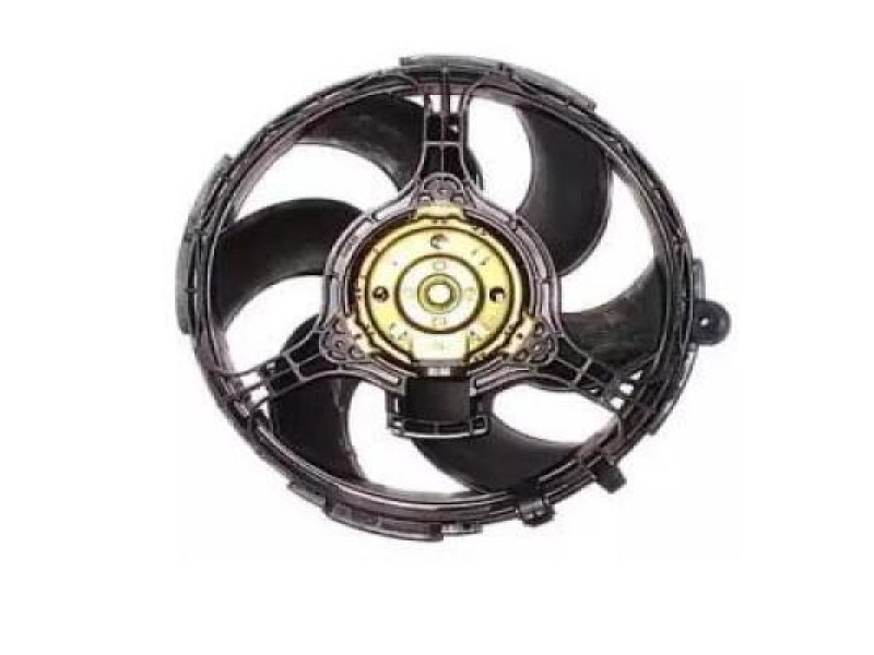 Вентилятор радіатора Fiat Doblo 01-04 (Китай) 6 лопатей, овальний розєм 46723519