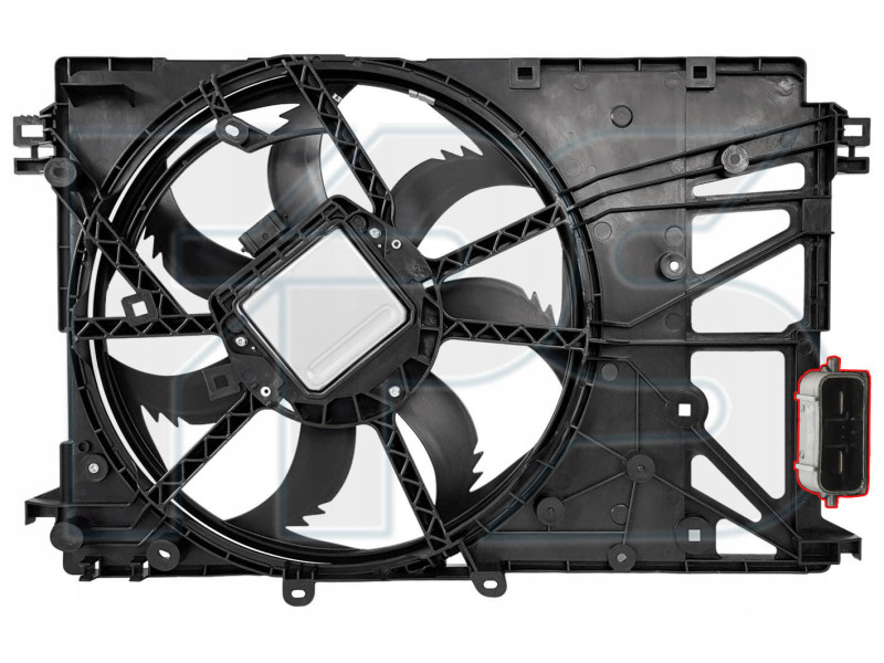 Вентилятор радіатора з дифузором Toyota Camry XV70, Venza, Avalon, RAV4, Lexus ES FPS один роз`єм 1636025010