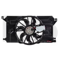 Вентилятор в зборі Ford Focus 2, Ford C-Max 1, Mazda 3 BK з блоком (Китай) 1690949, 1740023