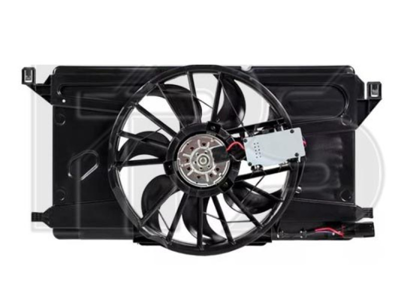 Вентилятор в зборі Ford Focus 2, Ford C-Max 1, Mazda 3 BK з блоком (Китай) 1690949, 1740023