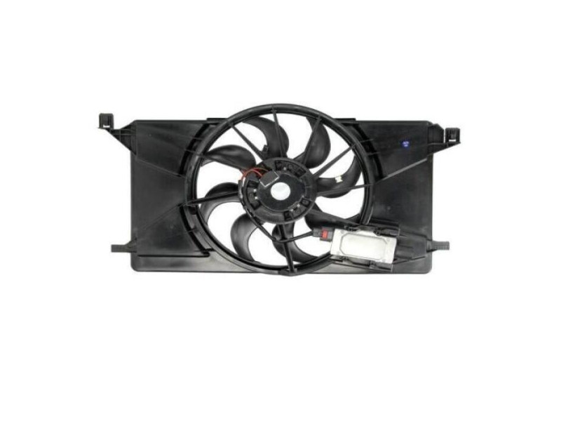 Дифузор з вентилятором Ford Focus 3 11-18, Ford C-Max 10-19 Європа (Китай) з блоком 1690949, 1740023