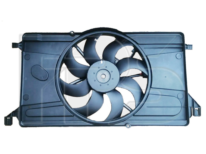 Вентилятор з дифузором Ford Focus 2, C-max 1, Mazda 3 BK без блоку (Китай) 1306759, 3M5H8C607SB, 3M5H8C607YG