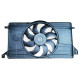 Вентилятор з дифузором Ford Focus 2, C-max 1, Mazda 3 BK без блоку (Китай) 1306759, 3M5H8C607SB, 3M5H8C607YG