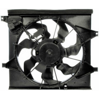 Вентилятор в зборі Kia Soul 09-14 (Китай) розєм - прямокутний 253802K000