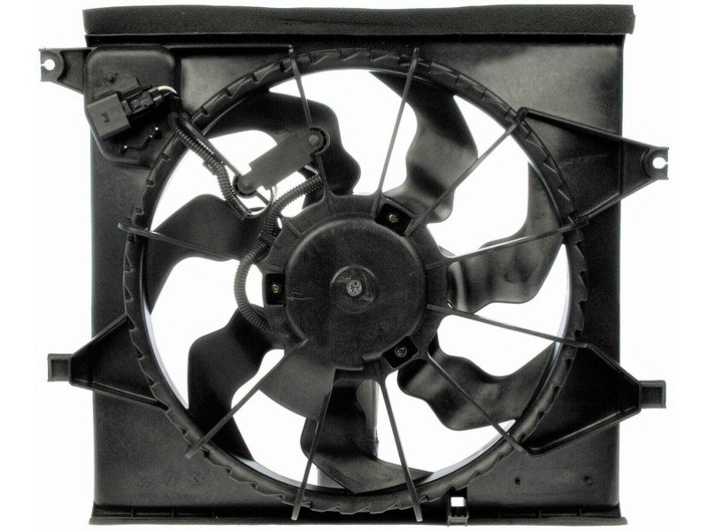 Вентилятор в зборі Kia Soul 09-14 (Китай) розєм - прямокутний 253802K000