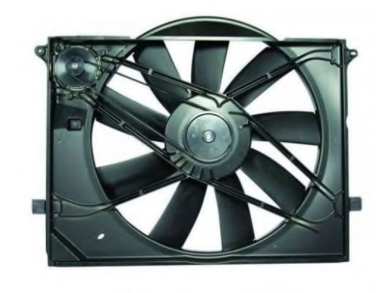 Вентилятор в зборі Mercedes S-class W220 98-05, CL-class W215 (Китай) розєм - овальний A2205000093