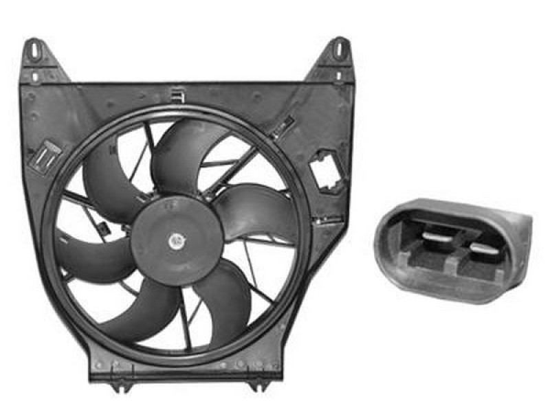 Вентилятор в зборі Renault Kangoo 97-03 (Тайвань) 7701043966 