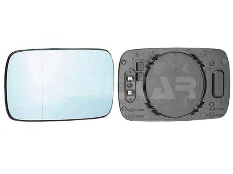 Вкладиш дзеркала лівий/правий асферичний, з обігрівом BMW 3 E46, 5 E39, 7 E38 (1995-2005) Alkar 51168250438