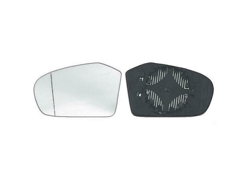 Вкладиш дзеркала лівий з обігрівом Mercedes A-Class W169 04-08, B-Class W245 05-08 Китай A1708100121