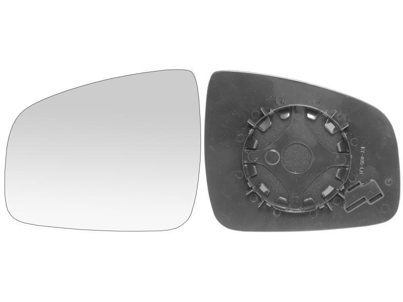 Вкладиш дзеркала лівий без обігріву Renault Logan 1, MCV, Sandero 1, Duster 1 (TW)