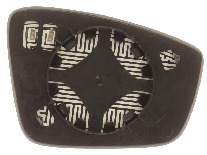 Вкладиш дзеркала лівий Skoda Fabia 3 (2014-2021), Rapid (2012-2019), VW Jetta 6 (2010-2018), Polo 5 (2009-2017), Scirocco (2008-2017), Seat Toledo 4 (2012-2019) Китай 5JA857521B