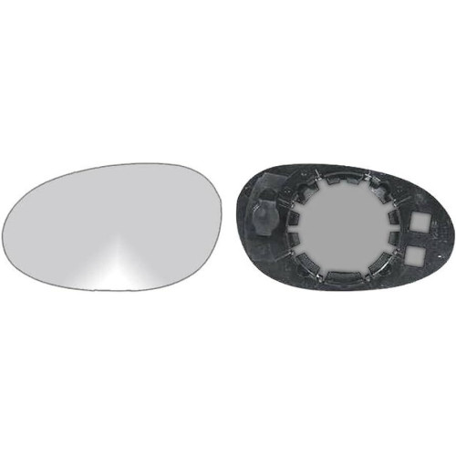 Вкладиш дзеркала лівий без обігріву Smart Fortwo 1998-2007 Китай 0001974V002000000