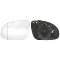 Вкладиш дзеркала лівий VW Golf 5, Plus, Jetta 5, Passat B6, B5, Sharan, Seat Alhambra 04-10, Skoda Superb 1 06-08 FPS 1K0857521K, 3C0857521, 5M0857521C, 7M3857521F