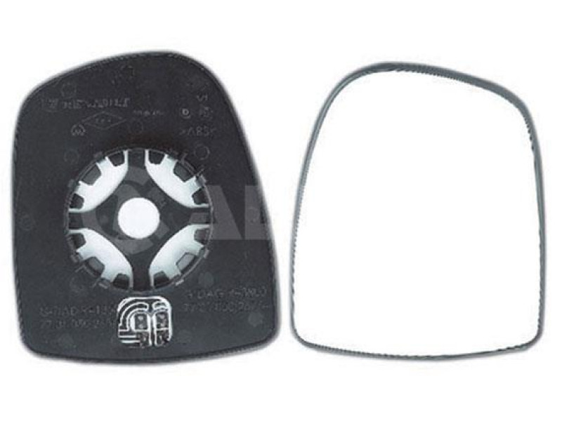 Вкладиш дзеркала правий Opel Vivaro, Renault Trafic 2001-2014 Alkar 7701052624