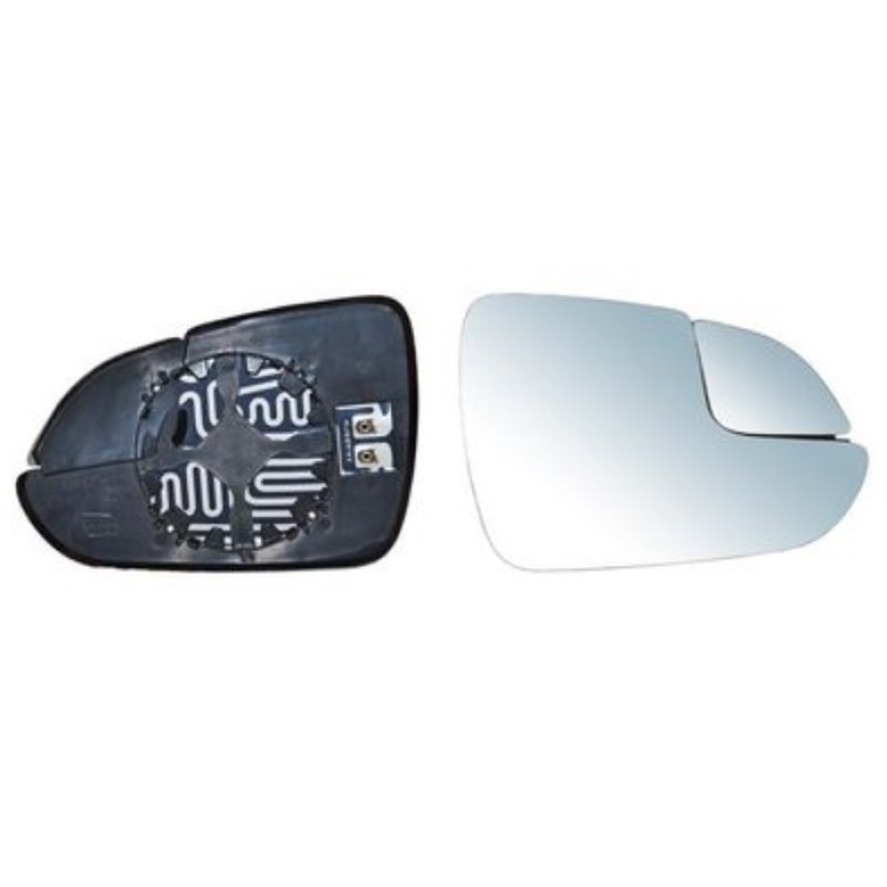 Вкладиш дзеркала правий з обігрівом, кут сліпої зони Hyundai Accent 2018- (Китай)