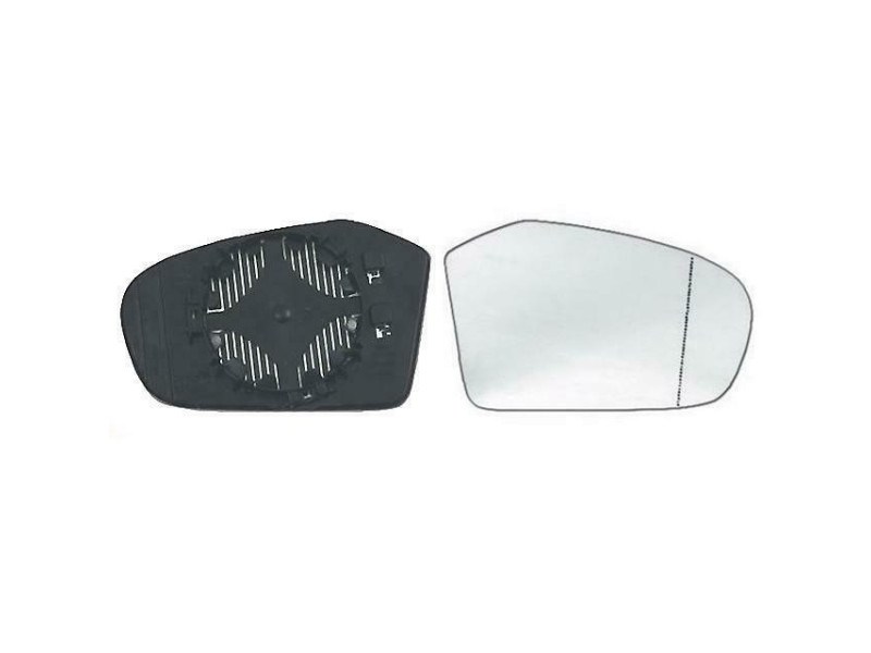 Вкладиш дзеркала правий з обігрівом Mercedes A-Class W169 2004-2008, B-Class W245 2005-2008 Китай A1698100821