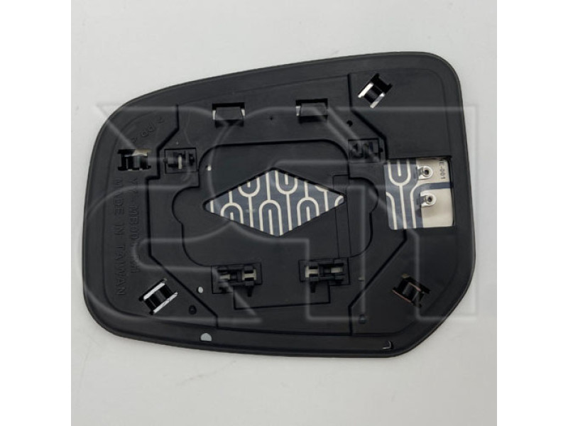 Вкладиш дзеркала правий з обігрівом Mitsubishi Lancer X 2012-2015 Китай